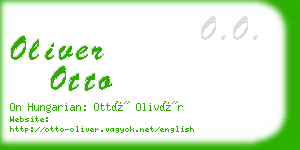 oliver otto business card